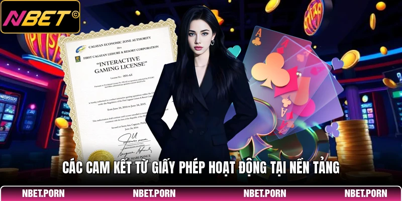 Các cam kết từ giấy phép hoạt động tại nền tảng