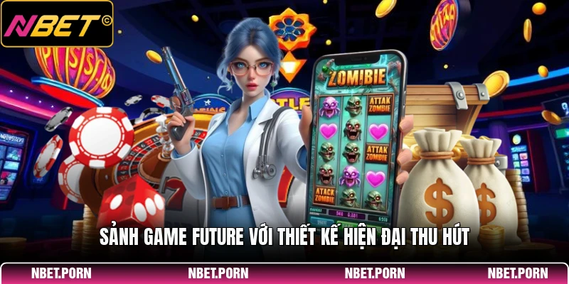 Sảnh game Future với thiết kế hiện đại thu hút